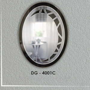 This Designer <b>Mirror</b> is an Exquisite Oval-shaped Piece that Masterfully Blends Classic form with Contemporary Artistic Flair - Product Image 1