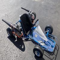 Kart à pédales jaune 2 places à essence 201-500cc 4 temps, transmission par chaîne, frein à disque, modèle de course tout-terrain pour adultes, à vendre