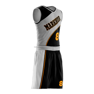 Uniformes de basket-ball personnalisés pour hommes Shorts en jersey imprimés par sublimation Kits d'entraînement légers de vêtements de sport d'équipe - Product Image 5