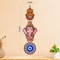 Décoration murale Bal Ganesh Protection Contre le Mauvais Œil pour la Maison - Nazar Battu pour Entrée, Salon, Chambre, Temple