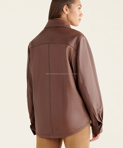 Camisa de cuero genuino para niñas Low Moq Nueva camisa de cuero de moda - Product Image 2