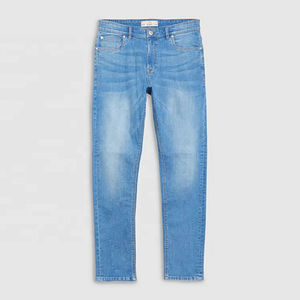 Jeans en denim pour hommes, coupe slim, taille élastique, décontractés, de haute qualité, 100% coton, légers, personnalisables, vente en gros - Product Image 6