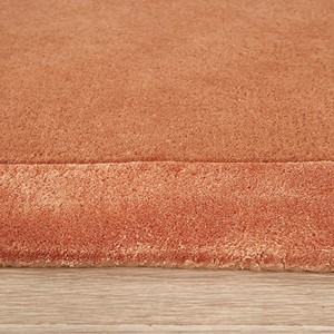Alfombra de Área de Felpa Sólida Color Durazno, Alfombra Suave de Viscosa y Lana con Mechones para Sala de Estar, Alfombra Moderna para Dormitorio, Tapete de Lujo Minimalista para Decoración del Hogar - Product Image 5