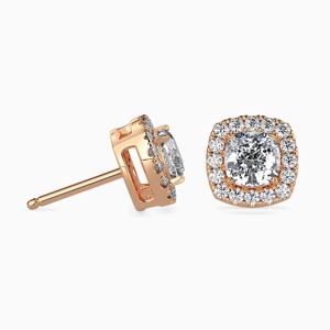 Pendientes Colgantes de Diamantes Cultivados en Laboratorio con Corte Brillante de 2.0 Quilates Cada Uno, Diseño de Última Moda, Oro Sólido de 14K, Certificados por IGI, para Fiesta de Compromiso - Product Image 2