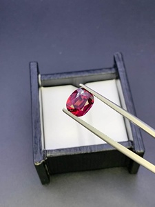 Gema de Granate Natural Suelta, Corte Ovalado Rojo Intenso, Calidad Fina, Piedra de Nacimiento de Enero, Suministro para Joyería - Product Image 2