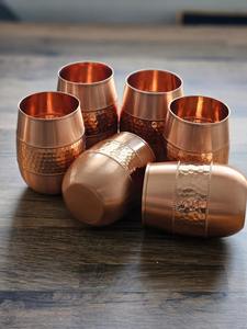 Bouteilles d'eau en cuivre et diamant faites à la main, design classique écologique, créations antiques, couvercles, vente en gros, articles de bar, restaurant, cuisine - Product Image 3