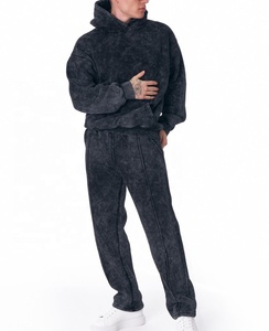 Haute qualité Top vente pull lavage à l'acide survêtement Polyester séchage rapide Anti boulochage acide lavé plaine lavage à l'acide survêtement - Product Image 3