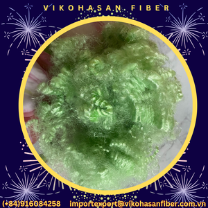 Vikohasan 15D HS Green GRS Grade Fibre de Polyester discontinue recyclée creuse siliconée pour matériau de remplissage jouet canapé oreillers voiture - Product Image 5