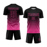 Uniformes de Fútbol 100% Poliéster, Personalizables con Nombre y Logotipo, Manga Corta, Transpirables y Ligeros, Gran Venta