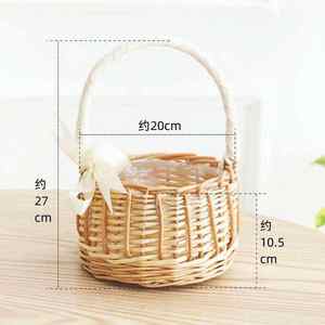 Meilleur Choix Vietnam Panier à Fleurs Tressé en Rotin Naturel Fait Main Écologique Durable pour Rangement et Fleurs Artificielles – Idéal Cadeau - Product Image 4