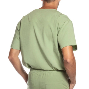 Tenues médicales d'hôpital pour hommes, en tricot extensible, séchage rapide, confortables et respirantes, pour l'été - Product Image 4
