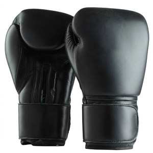 Gants de boxe professionnels personnalisés en cuir PU, sangle de poignet réglable, design respirant, fermeture auto-agrippante pour boxe unisexe - Product Image 5