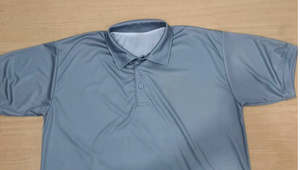 Polo à manches courtes gris pour homme, séchage rapide, tricoté, couleur unie, style décontracté, coupe classique - Product Image 3