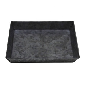 Pot de fleurs en fer plaqué, 30 pièces, décoration de jardin, métal, gris, oxydation, forme carrée, Design élégant, jardinière, Style moderne - Product Image 2