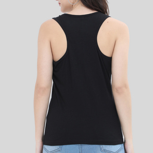 Women's White Cotton Scoop Neck Tank <b>Top</b> Casual Knitted Sleeveless Solid Color Hip Hop Style Quick Dry Short - Product Image 5