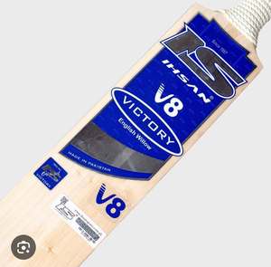 Bate de Críquet Ihsan Sports Edición V8 Ligero de Madera de Sauce Inglés con Funda Gratis, Agarre Adicional y Lámina Protectora, Todo Incluido - Product Image 1