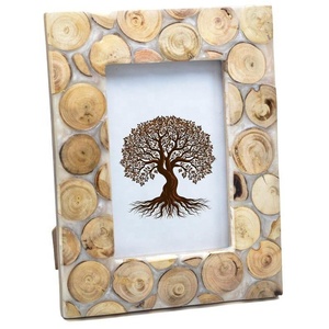 Luxury Handmade Eco-Friendly Bone Inlay Resin UV Printing Durable Rectangle Photo <b>Frame</b> Rustic/Modern/Classic Styles <b>Wall</b> Decor - Product Image 2