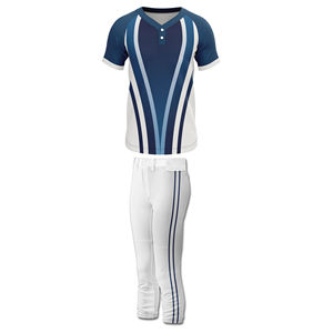 Uniformes de Béisbol/Sóftbol Unisex de Alta Calidad, 100% Poliéster, Antibacterianos, Cuello en V, Impresión por Transferencia de Calor, Tallas Grandes - Product Image 1