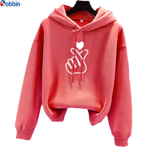 Sweat-shirt à capuche en polaire pour femme, manches longues, imprimé mignon sur la poitrine, collection streetwear, idéal printemps, automne, hiver – Grande vente - Product Image 6