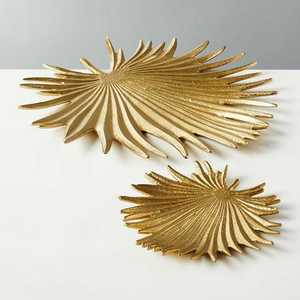 <b>Set</b> of Metal <b>Serving</b> Tray <b>Set</b> Handmade Polished Vintage Style <b>Dishes</b> & Plates - Product Image 1