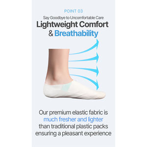 Masque pour les pieds en non-tissé SALM MOA, facile à utiliser, pack OEM ODM, lissage des talons, soin exfoliant, traitement à domicile, hydratation intense pour les soins de la peau, sud - Product Image 4