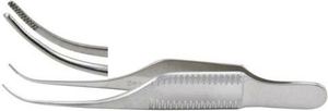 Pinces à cils Barraquer en acier inoxydable de haute qualité, angle 10,5 cm, fabricant et exportateur d'instruments chirurgicaux - Product Image 5