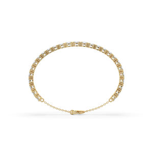 Lightweight 7.12Ct Lab Grown Diamond Bracelet Unique Round Brilliant Cut 14KT 10KT <b>Gold</b> Wedding Party Jewelry For Women - Product Image 6