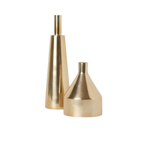 Luxury Glossy Gold Tear-Shaped Metal Flower Vase with Modern <b>Swivel</b> Texture Centerpiece for Home Wedding and Office <b>Table</b> Decor - Product Image 4