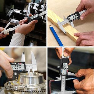 เครื่องมือวัดคาลิปเปอร์ Qfun เวอร์เนียร์ดิจิตอลคาลิปเปอร์ สแตนเลสสตีล 6 นิ้ว 150 มม. ไมโครมิเตอร์ดิจิตอล กันน้ำ ปรับเปลี่ยนหน่วยได้ง่าย - Product Image 3