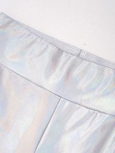 6-16 bambini ragazze abbigliamento elegante Hip Hop <span class=keywords><strong>costumi</strong></span> da ballo cintura elastica <span class=keywords><strong>vita</strong></span> <span class=keywords><strong>alta</strong></span> pantaloni lunghi con fondo a campana - Product Image 4