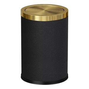 Contenedor de basura de acero inoxidable duradero con tapa segura. Perfecto para baños u oficinas. Disponible a precios de mayorista. - Product Image 4