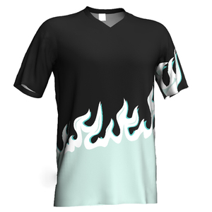 เสื้อฟุตบอลน้ำหนักมาตรฐาน แบบ unisex ผ้าธรรมดา ระบายอากาศได้ดี โพลีเอสเตอร์ แขนสั้น แบบสวม - Product Image 1