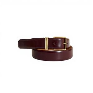 Cinturón de Cuero de Búfalo Genuino Vintage para Mujer, Hebilla de Acero de Color Personalizado, Impermeable, Ecológico, Duradero, Diseño Simple - Product Image 2