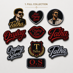 Patchs brodés Oxytag Sport thermocollants, appliques logo Talha, décorations pour vêtements, prix de gros personnalisé, OEM sur mesure 2026 - Product Image 1