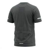 T-shirt Homme Techwear Tactique Tricoté Sportif Oversize Uni 100% Coton Respirant Séchage Rapide Manches Courtes Personnalisable Extérieur