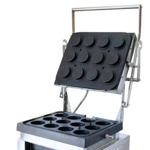 Electric Wafer Machine 12 Holes Round Tart Maker Tart Pie Maker Stainless Steel Adjustable <b>Thermostat</b> Push Button <b>Control</b> - Product Image 5