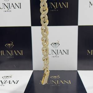 IGI Certified VVS Diamond Hip Hop Style Gold Plated S925 Silver Jewelry Custom baguette Cut Fine Chain & Link Bracelets for <b>Men</b> - Product Image 2