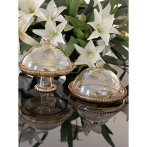 Soportes Clásicos de Metal para Tartas con Cubierta de Cristal, Soporte Redondo de la Mejor Calidad para Exhibición de Postres, Suministros para Tartas de Cumpleaños y Bodas - Product Image 4
