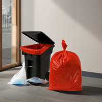 Bin Guard Large 33x39cm 120 micras Hogar 32-45 Galones Bolsas de basura Rojas Venta al por mayor Multiusos Cocina Oficina A prueba de humedad