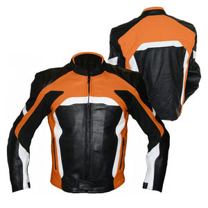 Cowhide Leather <b>Racing</b> <b>Jacket</b> for Motorcycle Riding Men's Top-Selling Leather Motorbike <b>Jacket</b> Comfortable Breathable <b>jacket</b> - Product Image 5