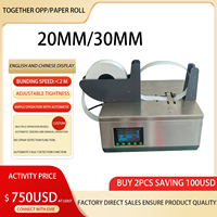 Smartertop Machine intelligente de regroupement rapide des billets de banque en métal, vitesse de regroupement de 2 secondes, largeur de bande de 20-40 mm, haute efficacité pour les devises