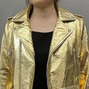 Veste en cuir imprimée Python personnalisée pour femme, cuir véritable de luxe, service d'échantillons OEM ODM disponible - Product Image 4