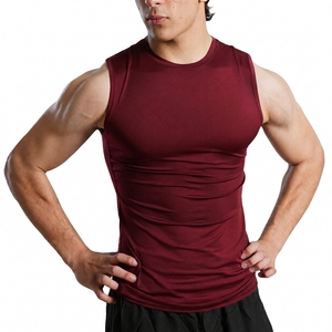 <b>Mens</b> Fitness <b>Compression</b> <b>Vest</b> Moisture Wicking Sleeveless Athletic Training Running Gym Performance Wear - Product Image 6