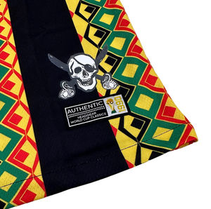 Maillot de foot personnalisé à motif ethnique style Jamaïque, t-shirt en mesh pour homme, entièrement sublimé - Product Image 4