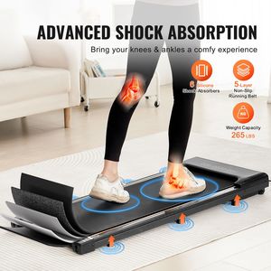 Tapis Roulant Portatile Leggero da 2.5HP per Casa e Ufficio, Macchina per Camminare e Jogging con Capacità di 265 Libbre, 2 Utenti, Peso Massimo 150kg - Product Image 2