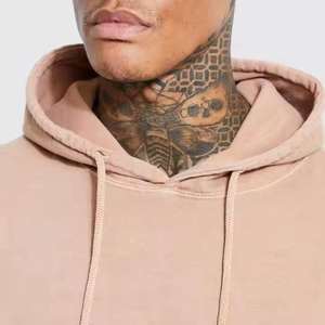 Sweat-shirts d'hiver de qualité supérieure couleur pêche pour hommes, style actuel, manches longues, sweat-shirt en coton mélangé pour hommes - Product Image 3