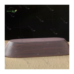 Plateau en bambou sculpté à la main, écologique et durable, finition laquée imperméable, articles de cuisine pour la maison, vente en gros - Product Image 1