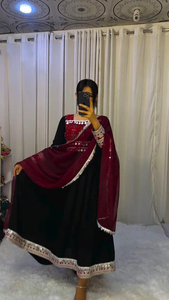 Ready Wear Solid Long Sleeves Full Heavy Afghan Dress Embroidery Antique Afghani Dress Women Punjabi <b>Wedding</b> Afghan Kuchi Dress - Product Image 5