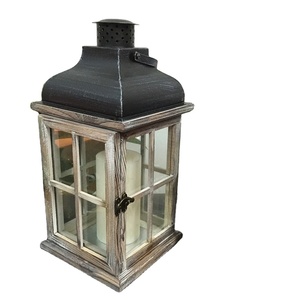 Eastern Style Polygonal square Shape <b>Black</b> Color Metal <b>Lanterns</b> Antique Handmade Glass Candle <b>Lanterns</b> - Product Image 1