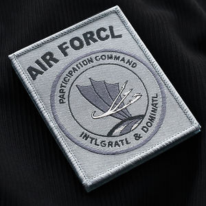 Custom Custom Logo Woven <b>Patches</b> For <b>Jackets</b> and Bulk Woven <b>Patches</b> For Clothing with Custom Woven <b>Patches</b> For Denim - Product Image 5